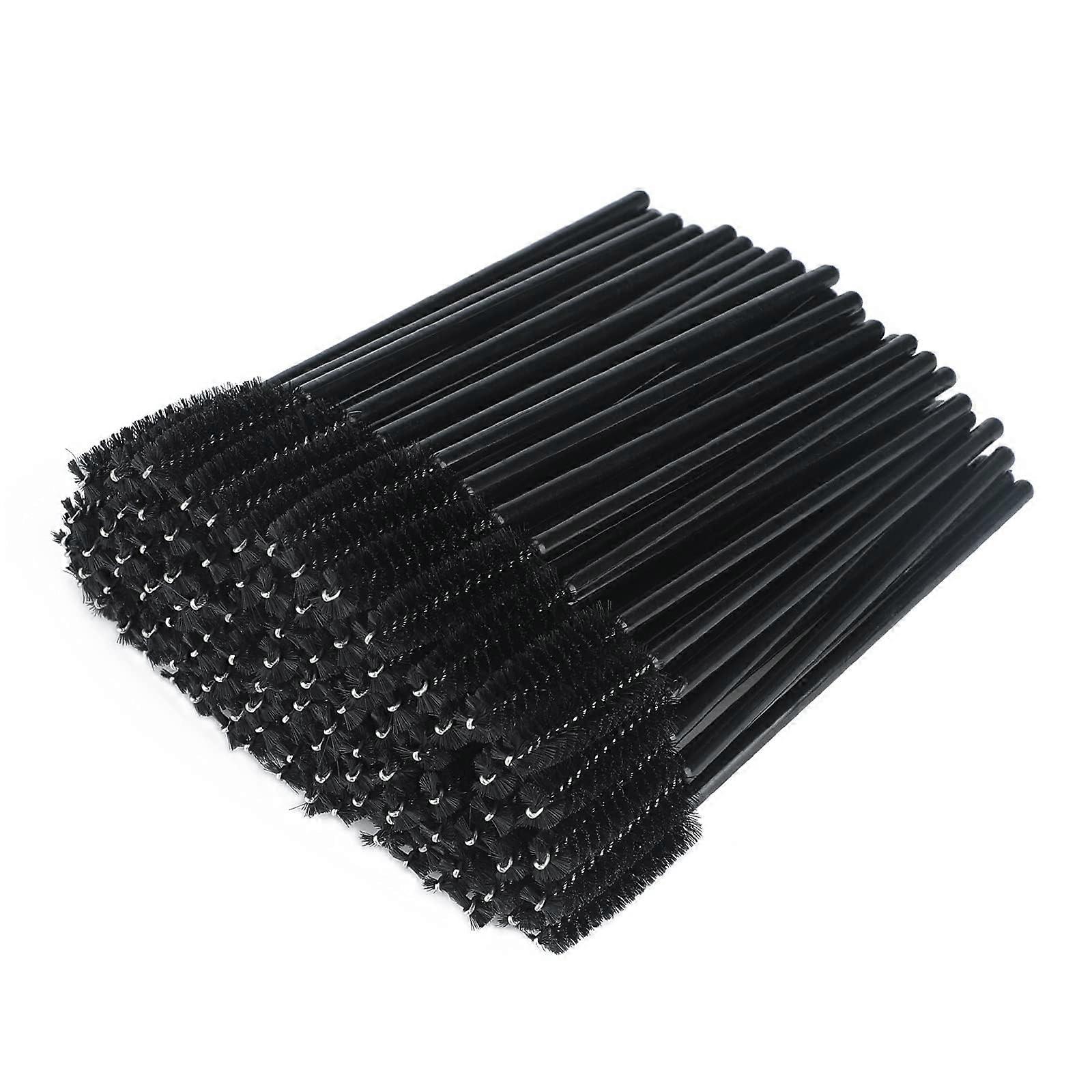 Disposable Mascara Wands 50 Pack Black Eyelash Extension Brushes for Precise Lash Separation