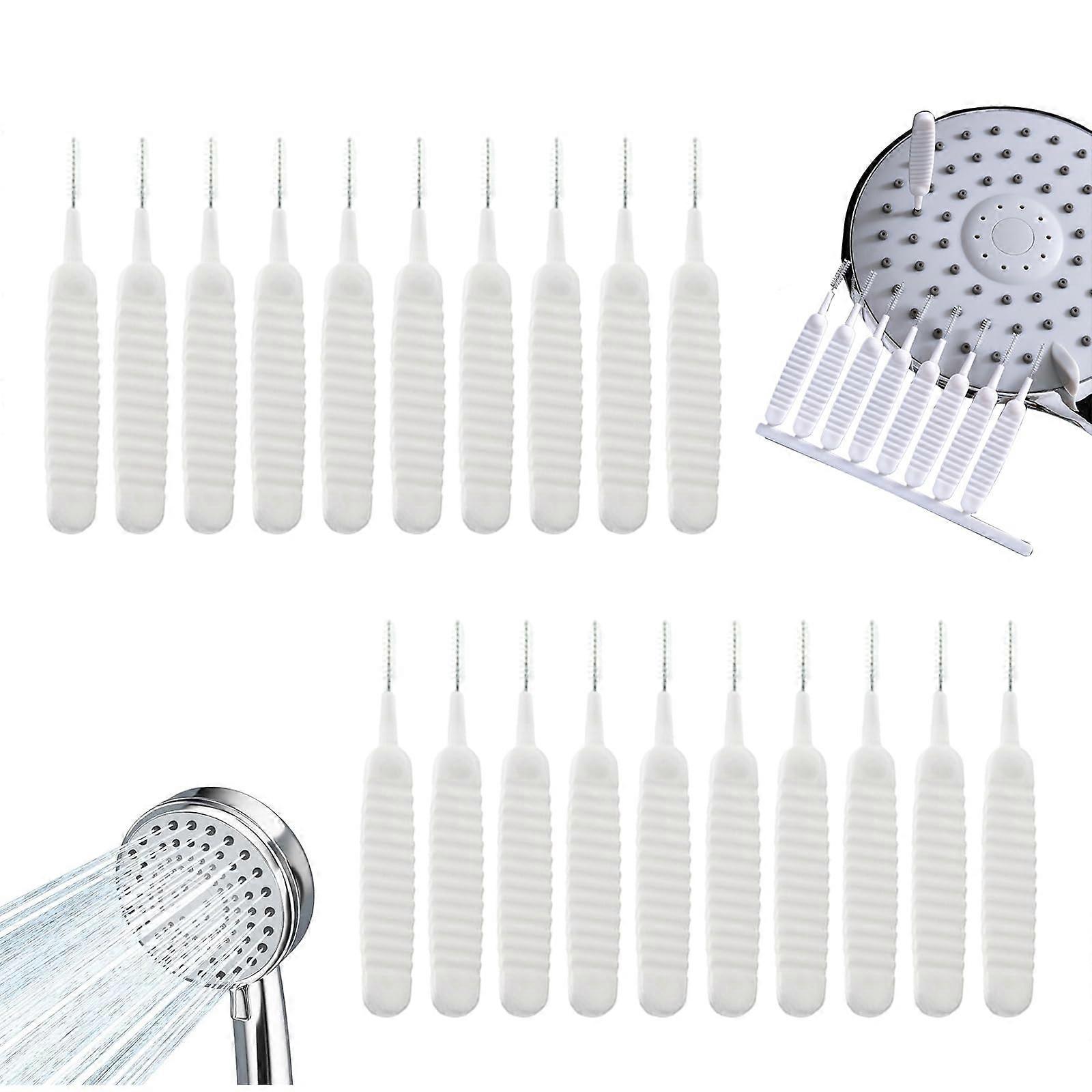 Shower Head Cleaning Brush Set 20PC with Storage Box, Removes Mineral Buildup, Nozzle Cleaner Tools