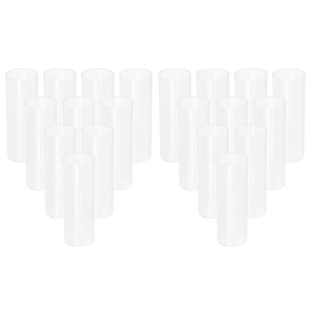 Battery Sleeve Plastic Insulation Tubes for Flashlight Use 20Pcs Protective Sleeves