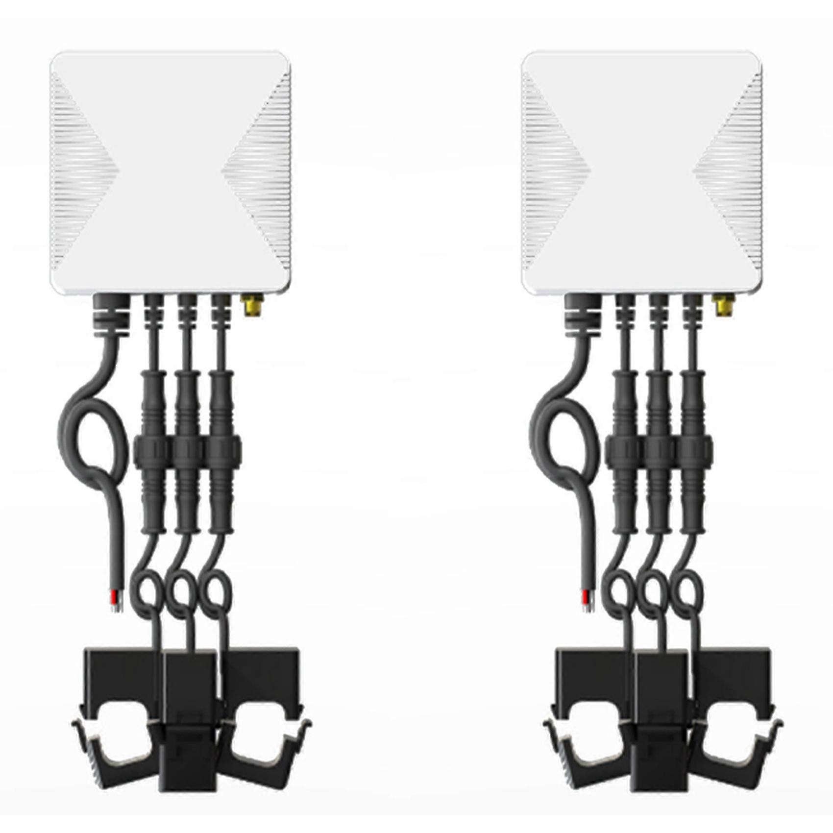 2X Tuya Smart Life 3 Phase WiFi Energy KWH Meter 80A 120A Power Clamp Current Transformer App Monitor(80A)