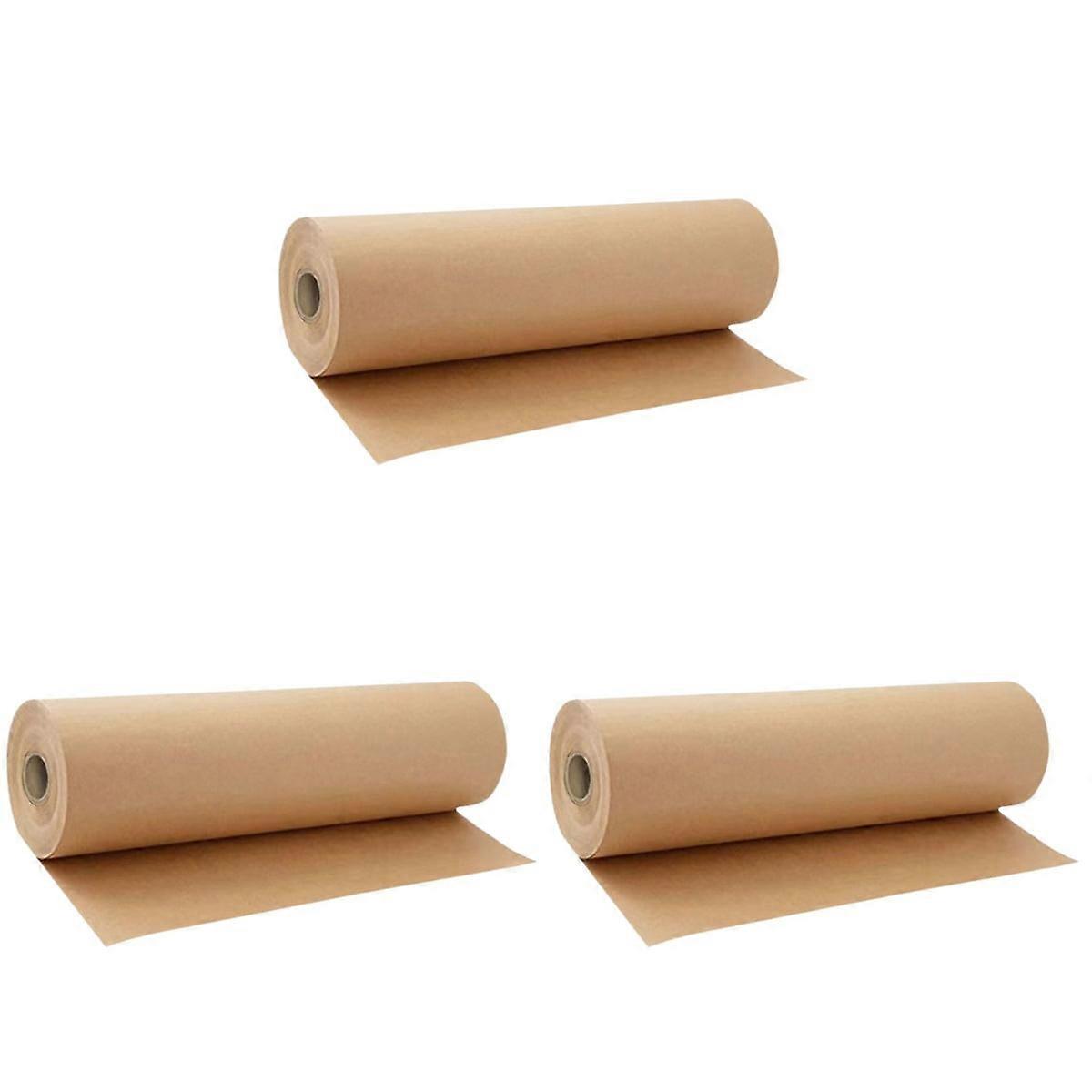 3 Rolls of Wrapping Paper DIY Craft Paper Bouquet Wrapping Material Kraft Wrapping Paper