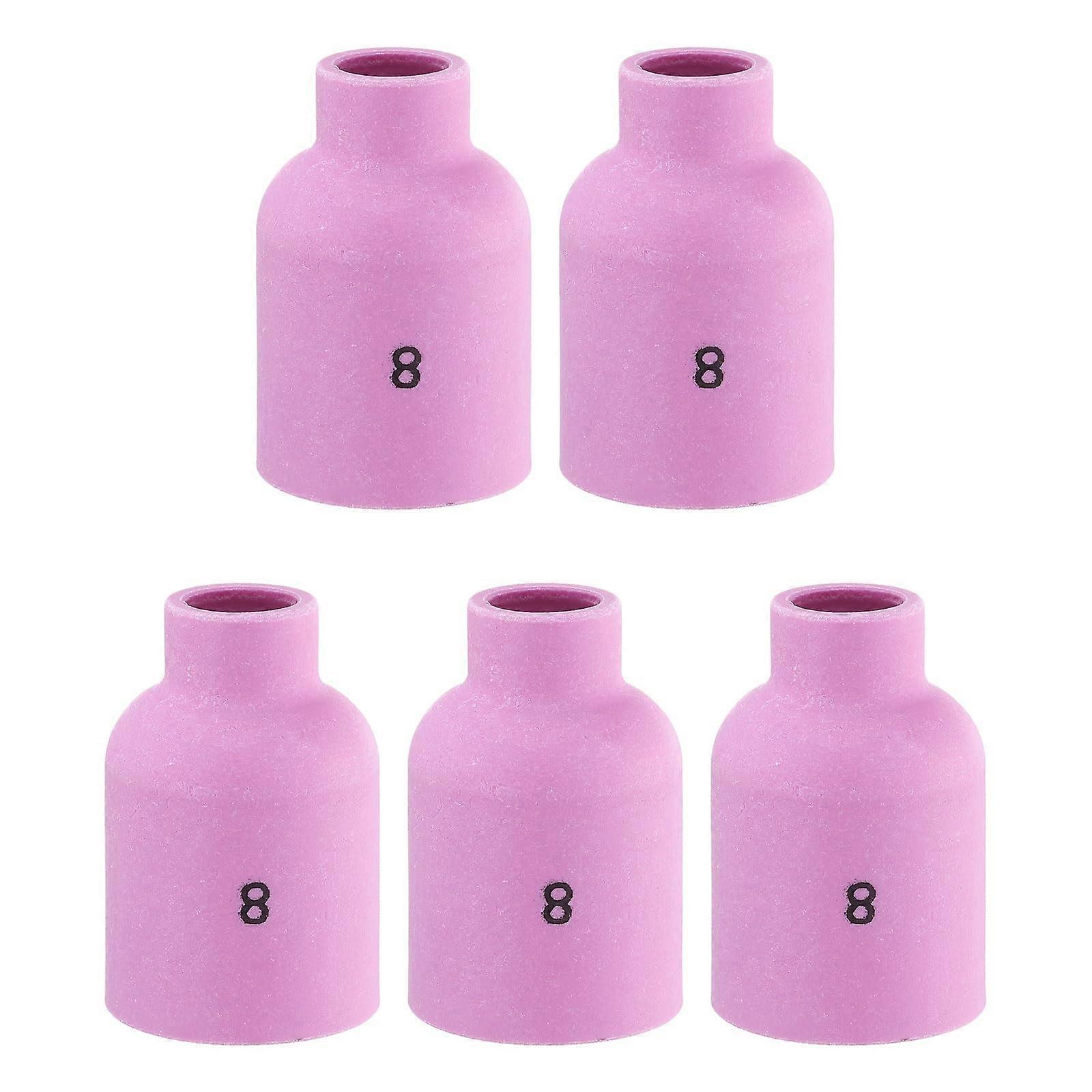 5pcs TIG Welding Torch Ceramic Nozzle Cup 8# 57N74 Heat Resistant for WP17 WP18 WP26