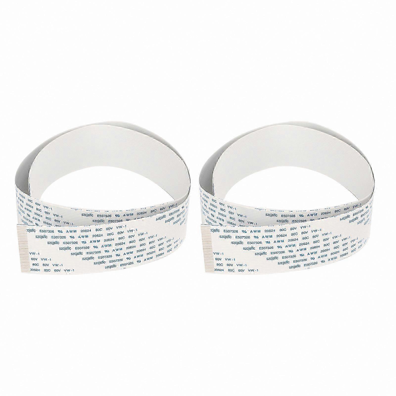 2-Pack 150cm Highly Flexible FFC Ribbon Cable for Printers with Fast Data Transfer Capability