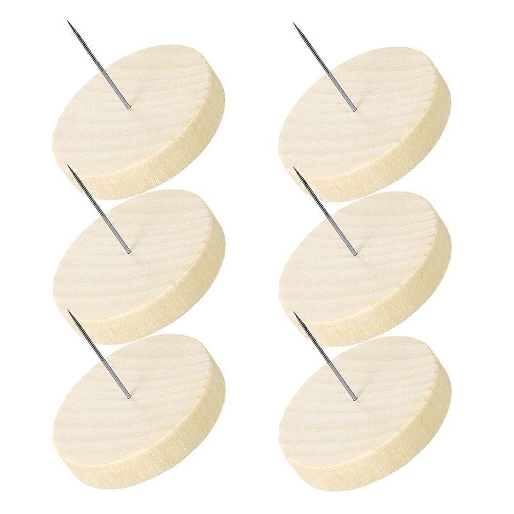 Wooden Doll Display Stand for Doll 6Sets with Durable Support Base