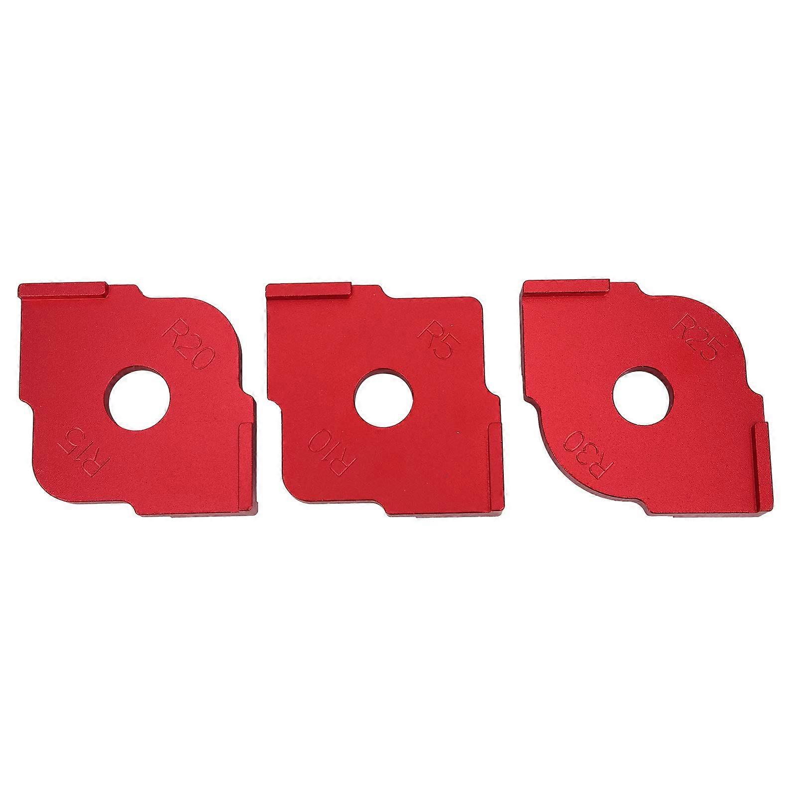 Router Corner Template Set, Aluminum Alloy Radius Jig for Precision Edge Shaping, 3 Sizes