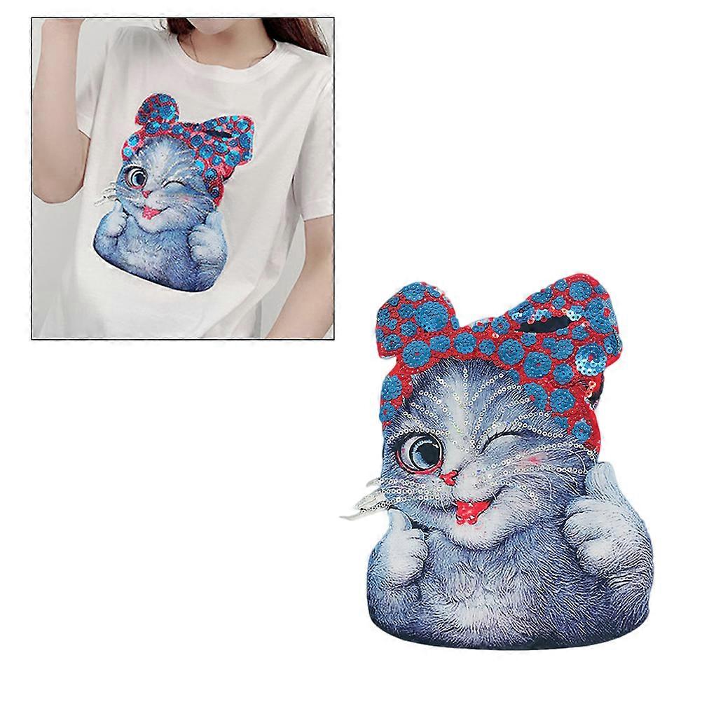 Funny Clothing Patch Cat Patch Sticker for Decoration Cat Shape