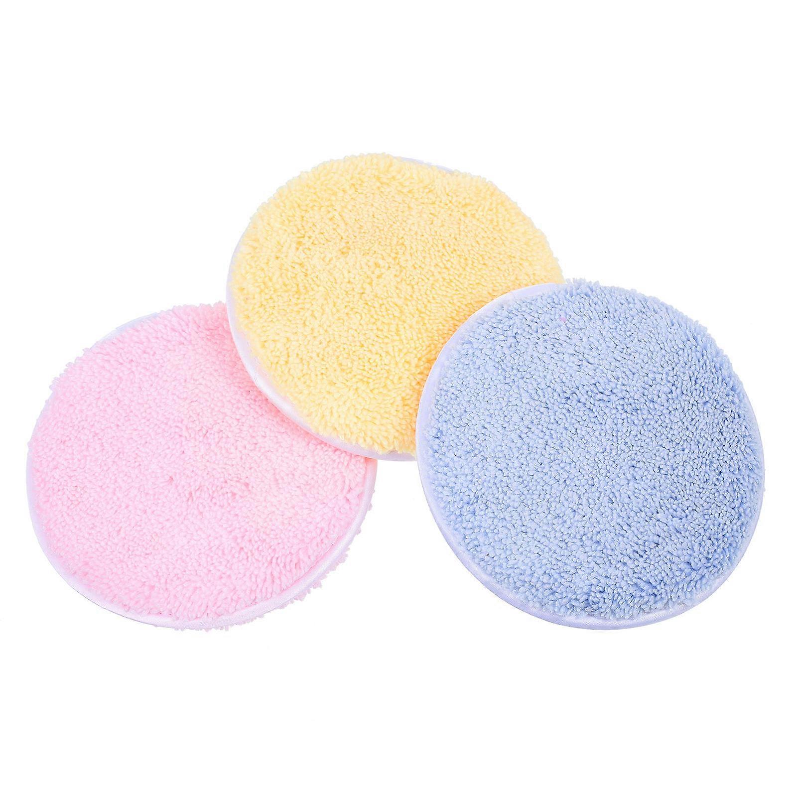 Makeup Puff Rounded Makeup Puff for Women Face Cleaning 3Pcs