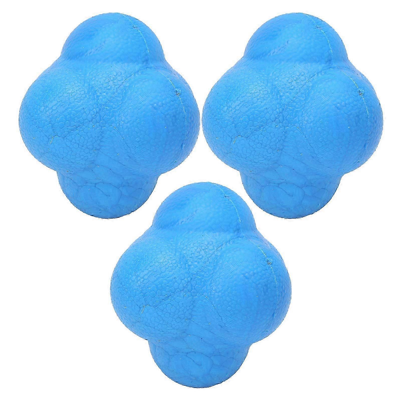 Hex Bounce Reaction Ball TPR Coordination Reflex Exercise (Blue) 2025