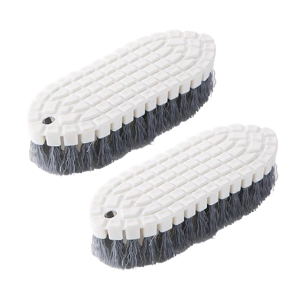 2Pcs Flexible Cleaning Brush Set with Foldable Handle for Kitchen Bathroom and MultiSurface Use