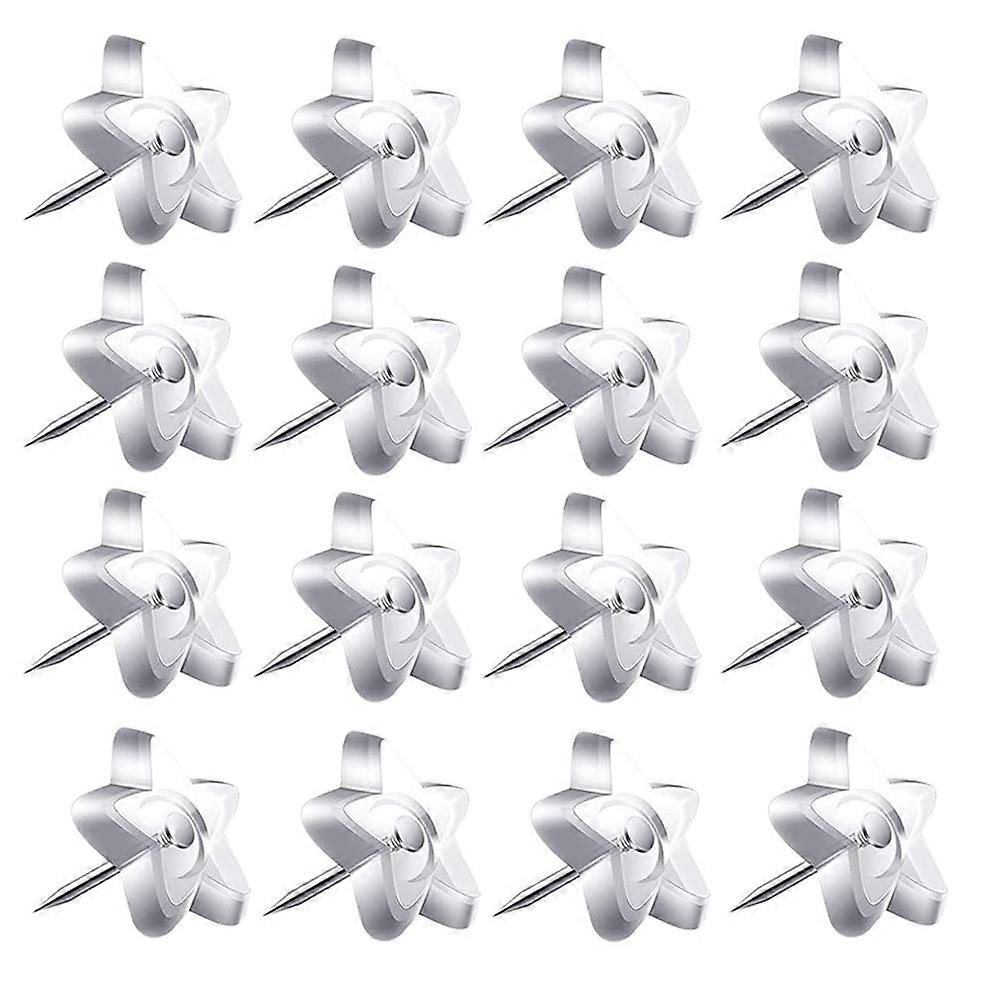 Clear Star Shape Push Pins for Wall Hanging 250Pcs Decorative Thumb Tacks