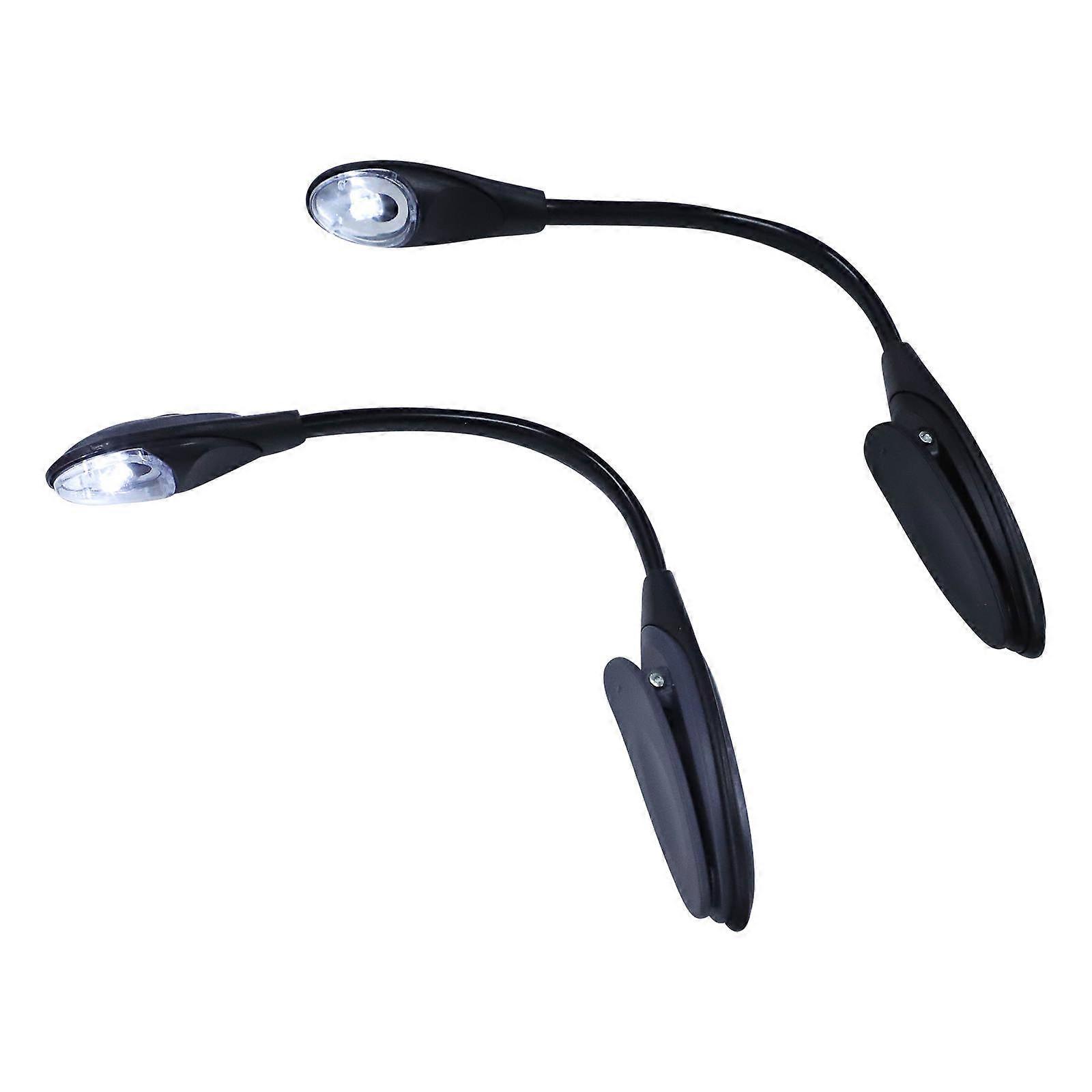 Adjustable Clip on Lamp 2Pcs Portable Book Light for Reading