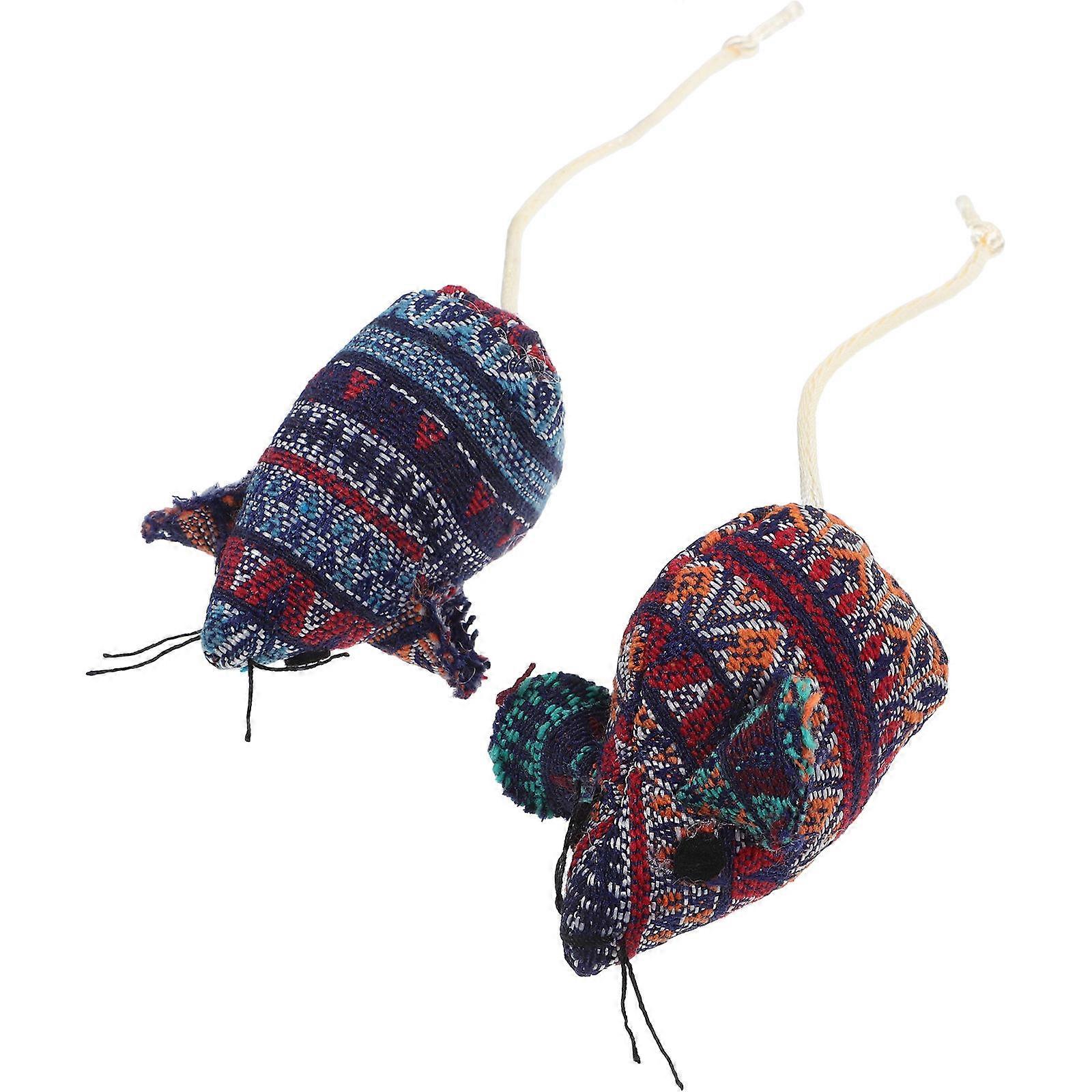 Cat Interactive Toys Plush Mouse for 8Pcs Kitten Toys