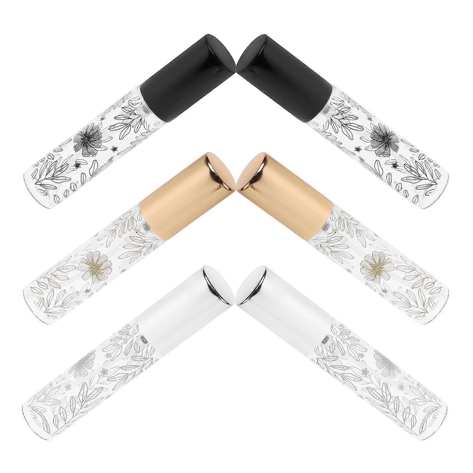 Spray Bottle Press Dispenser for Cosmetic Containers 6Pcs Multi Color Pack