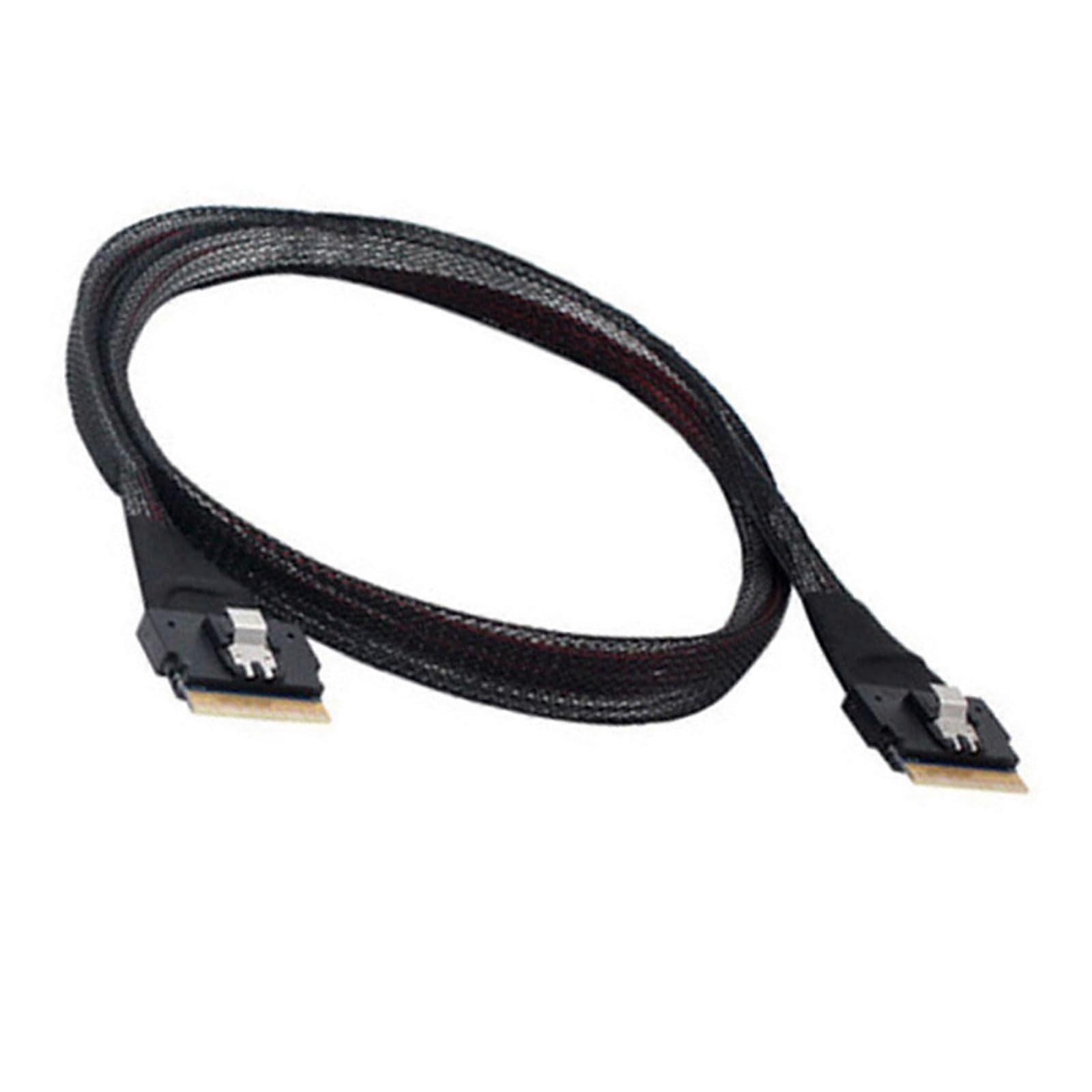 SAS 4.0 SFF8654 8i 74Pin Server Cable 24Gbps Speed Extension 50cm 80cm