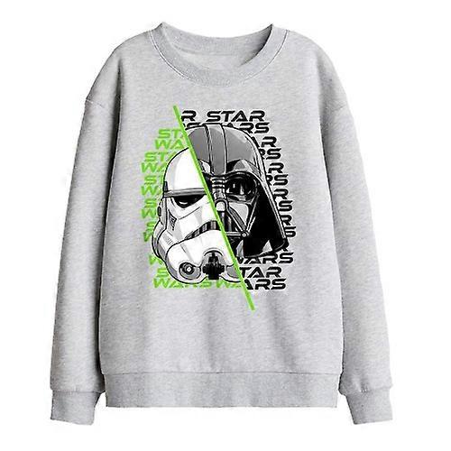 Star Wars Childrens/Kids Darth Vader & Stormtrooper Helmet Split Sweatshirt