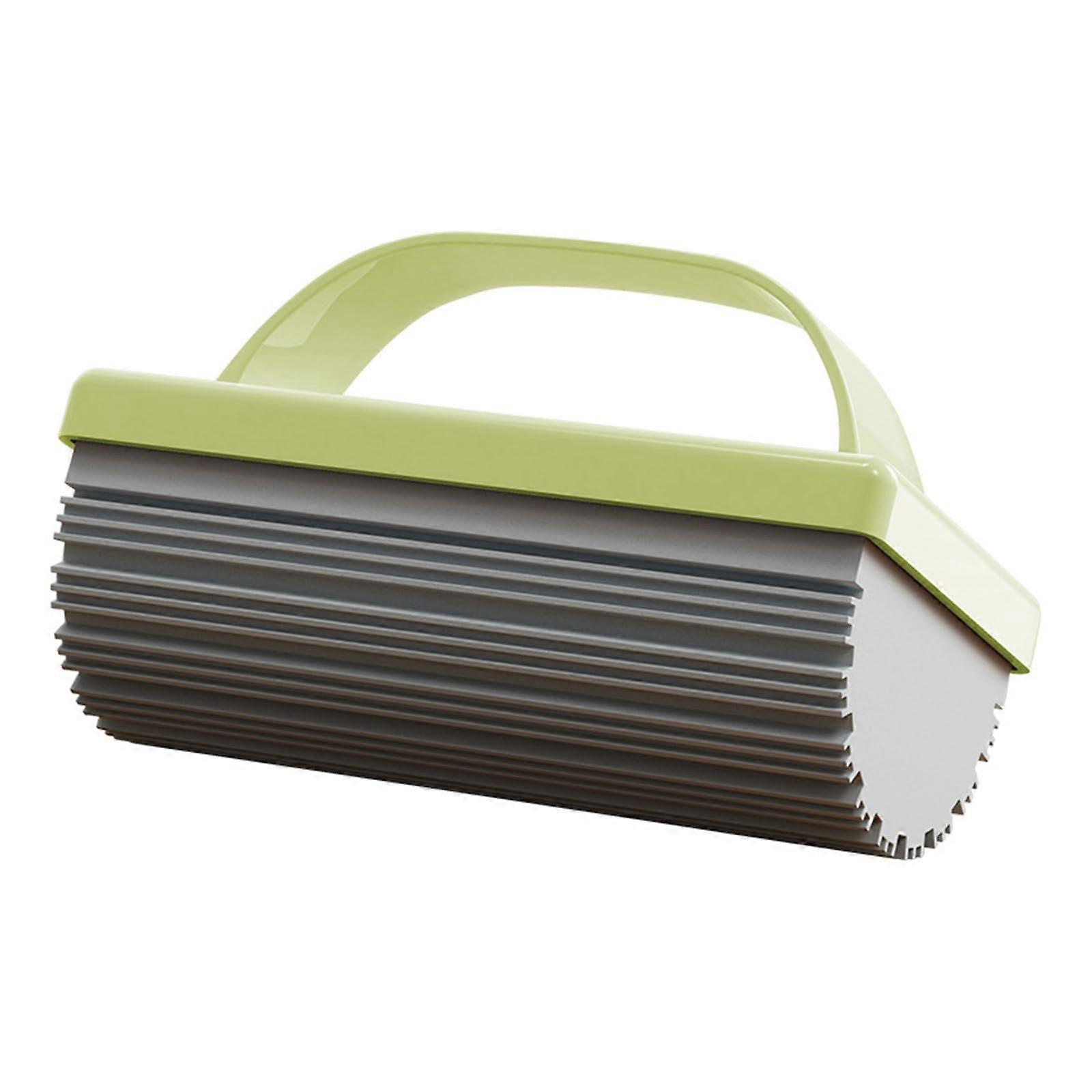 Handheld Sponge Mop with Ergonomic Grip for Quick Kitchen and Desktop Cleaning Green