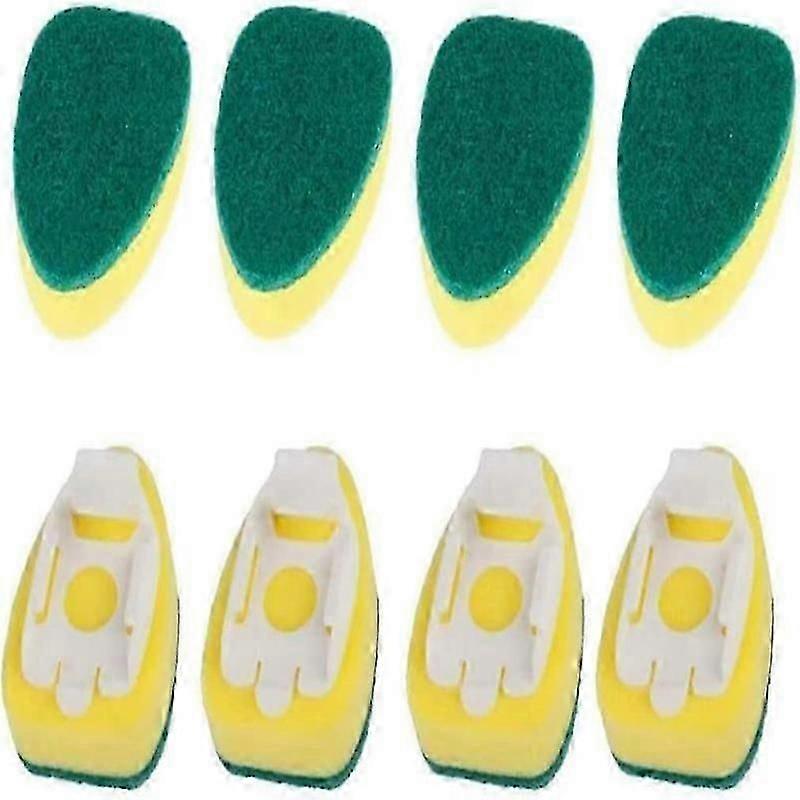 scouring brush replacement heads 8 pcs for kitchen sink and bar tools