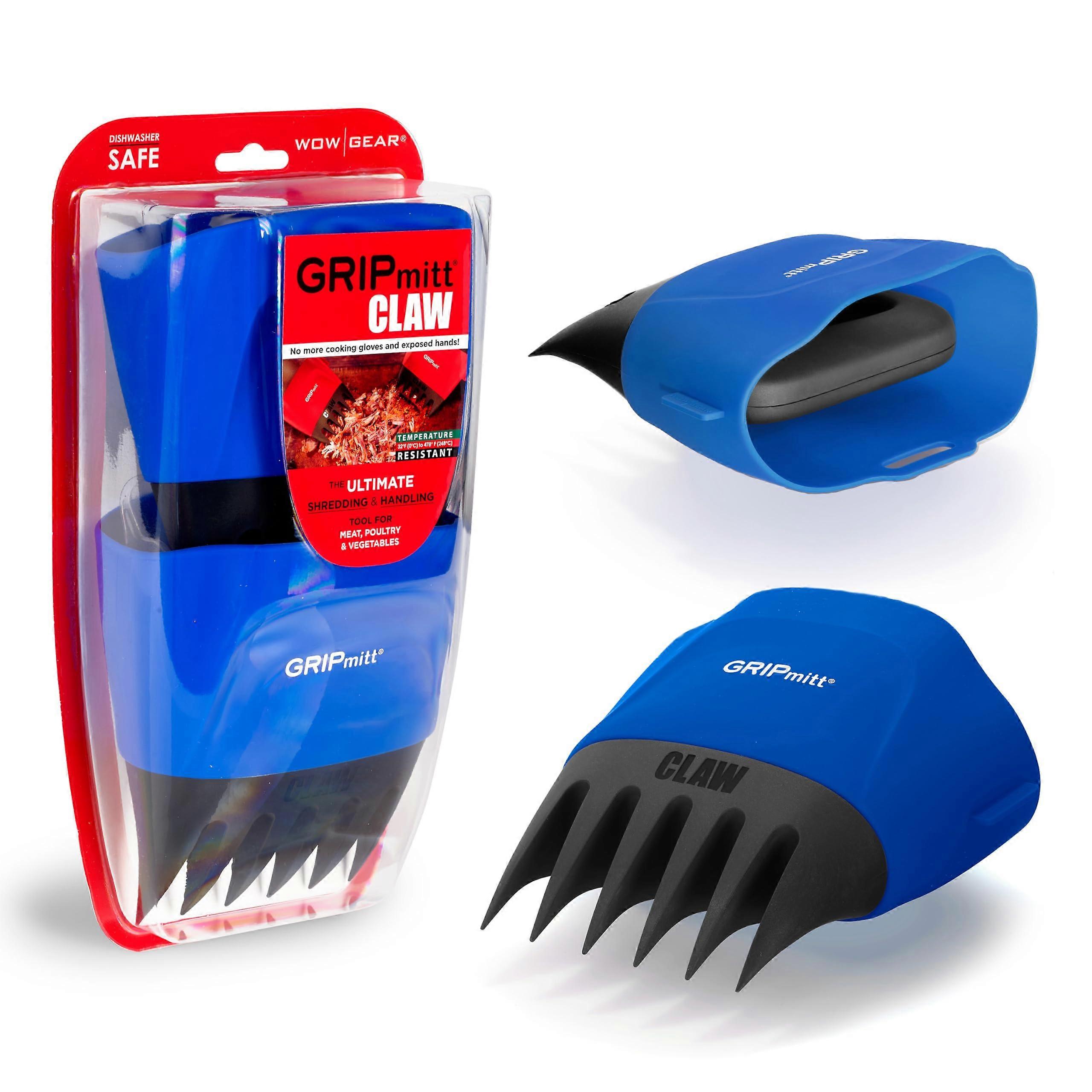 Meat Shredding Claws for Pulled Pork, BBQ, Heat Protection, Dishwasher Safe 2 Pack Blue Set