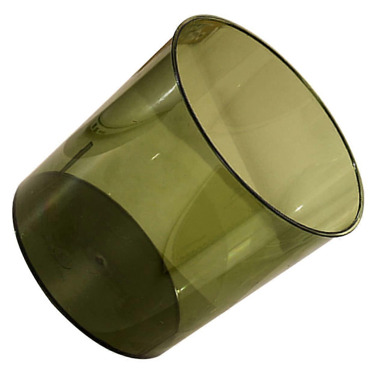 Clear Large Capacity Trash Can Transparent Waste Bin for Kitchen Office Bedroom Easy Clean