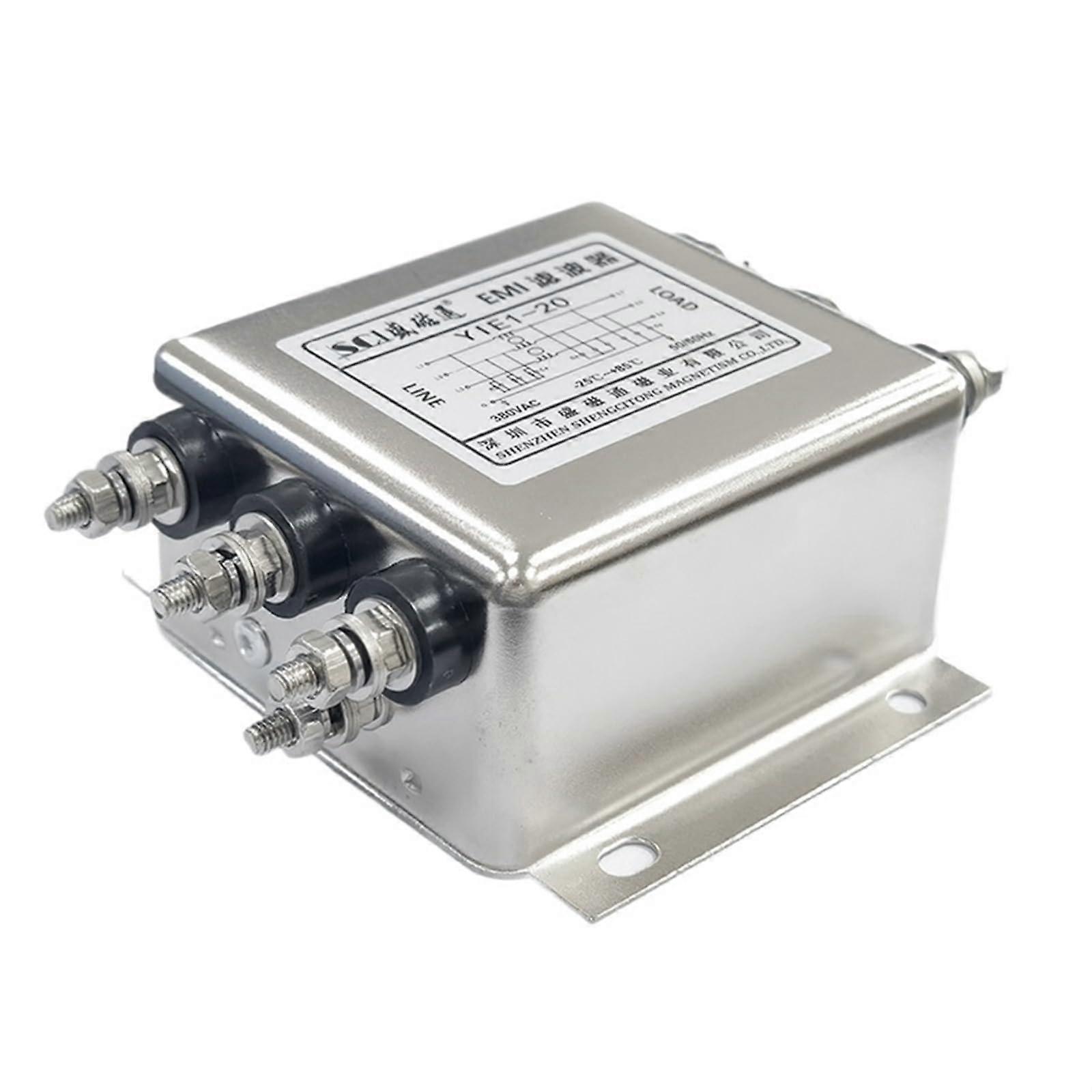 2PCS Three Phase EMI Filter 380V 440V 20A  Power Filtering for Industrial Power Systems