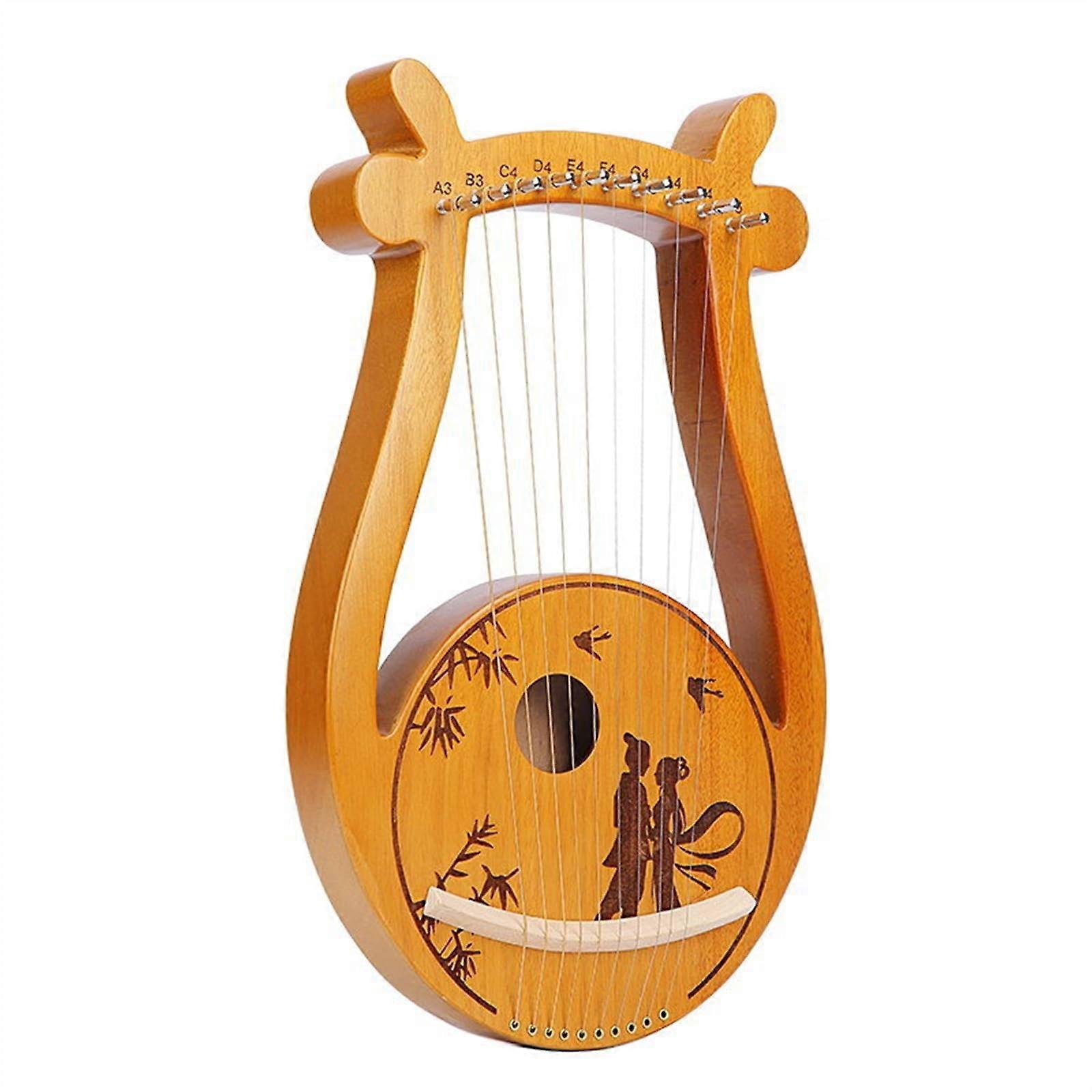 10 String Harp for Beginners Lightweight Portable with Warm Resonant Sound Easy String Tuning