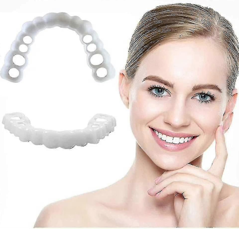 Snap On Teeth Veneers,perfect Teeth Temporary Replacement Fake Veneers Kit