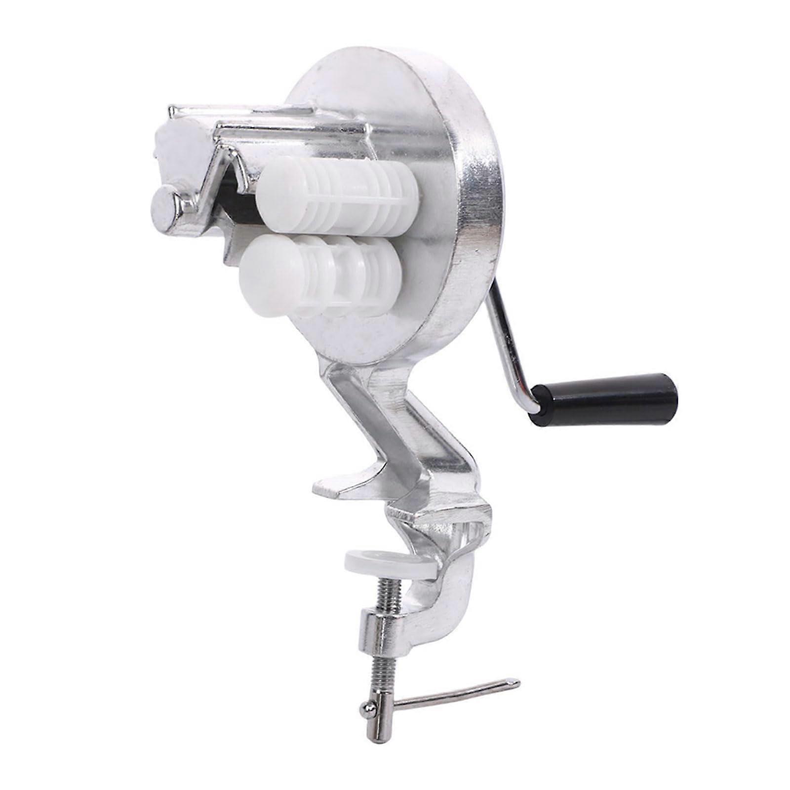 Manual Pasta Maker with Interchangeable Molds, Durable Hand Operated Noodle Press for Kitchen Camping