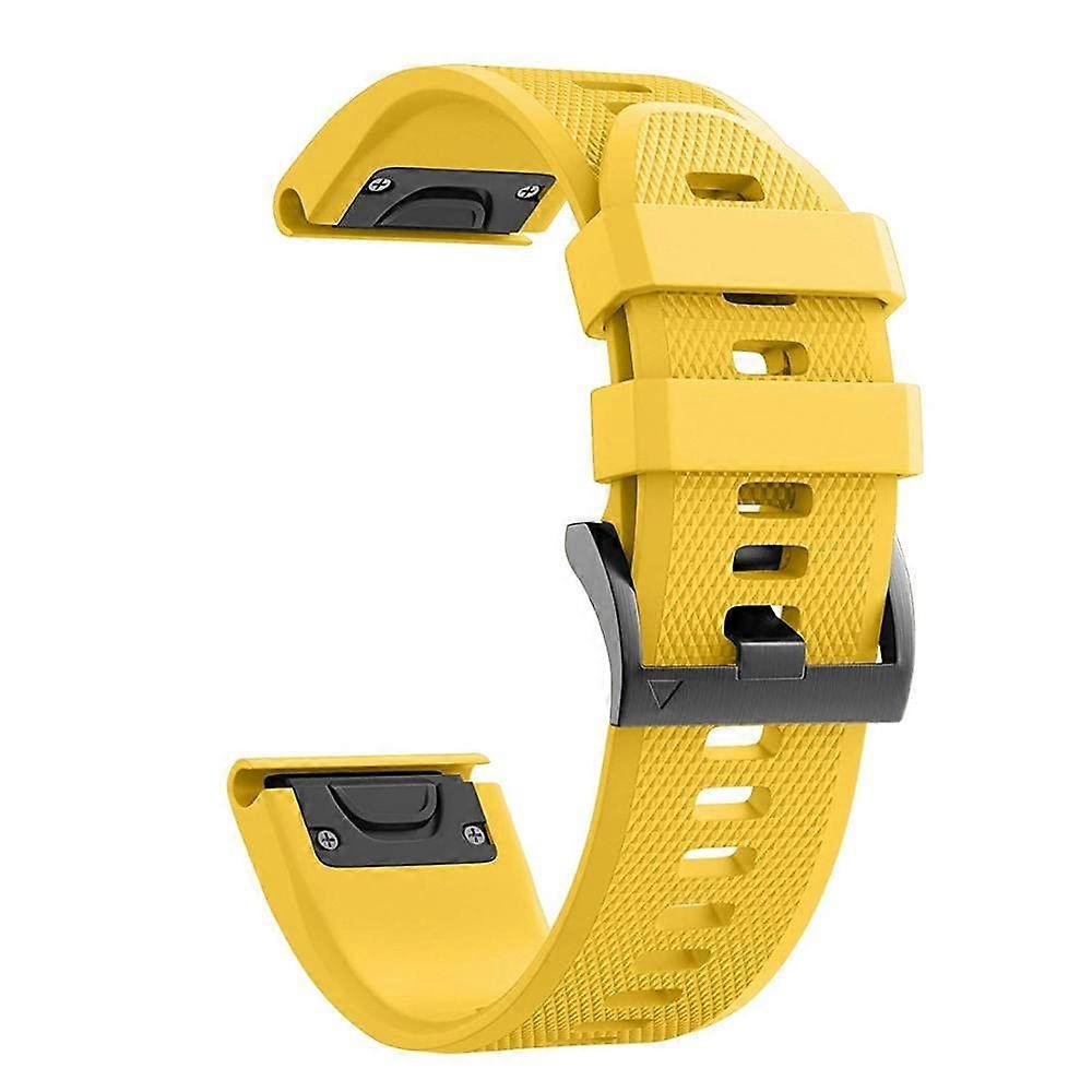 26mm Quick Release Silicone Replacement Band for Garmin Fenix 6 5X Plus 935