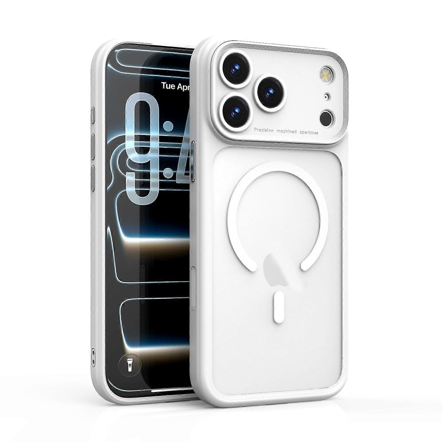 Precision Hole PC Transparent Shockproof Magnetic Phone Case