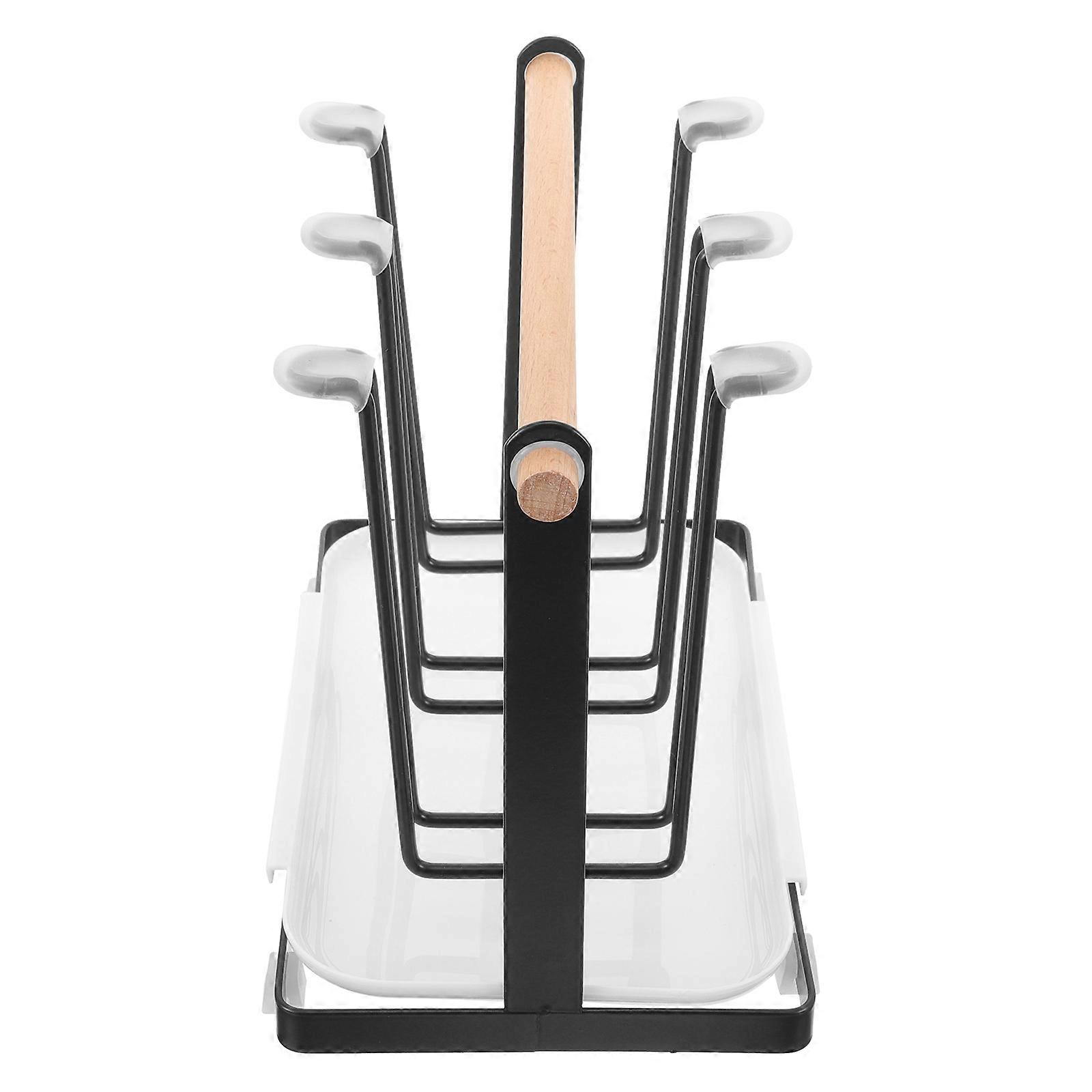 Iron Art Cup Rack Coffee Mug Display Rack for Display Use Black