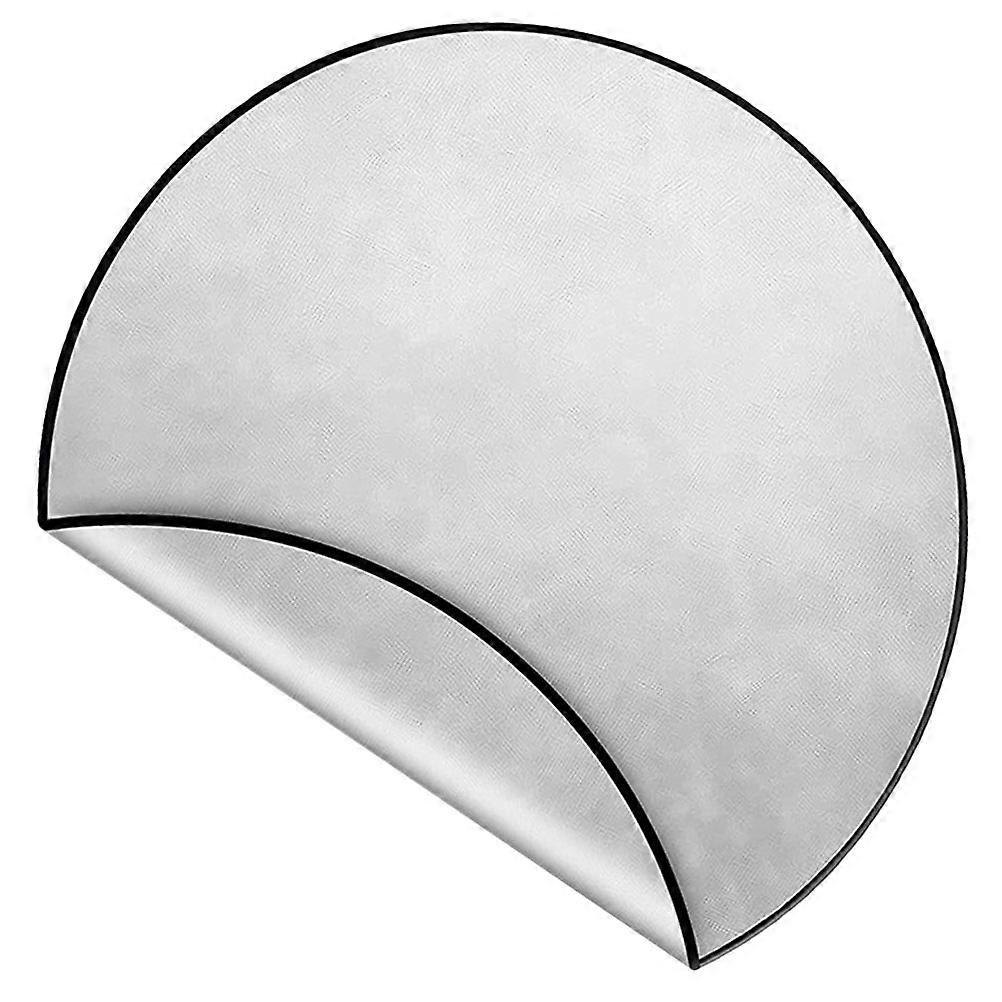 Fire Pit Mat Floor Protector for Camping Fire Safety 2Pcs Silver Pads
