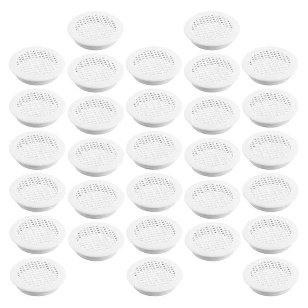 Under Cabinet Air Vent Soffit Vent Cover for Ventilation 100Pcs White Plastic