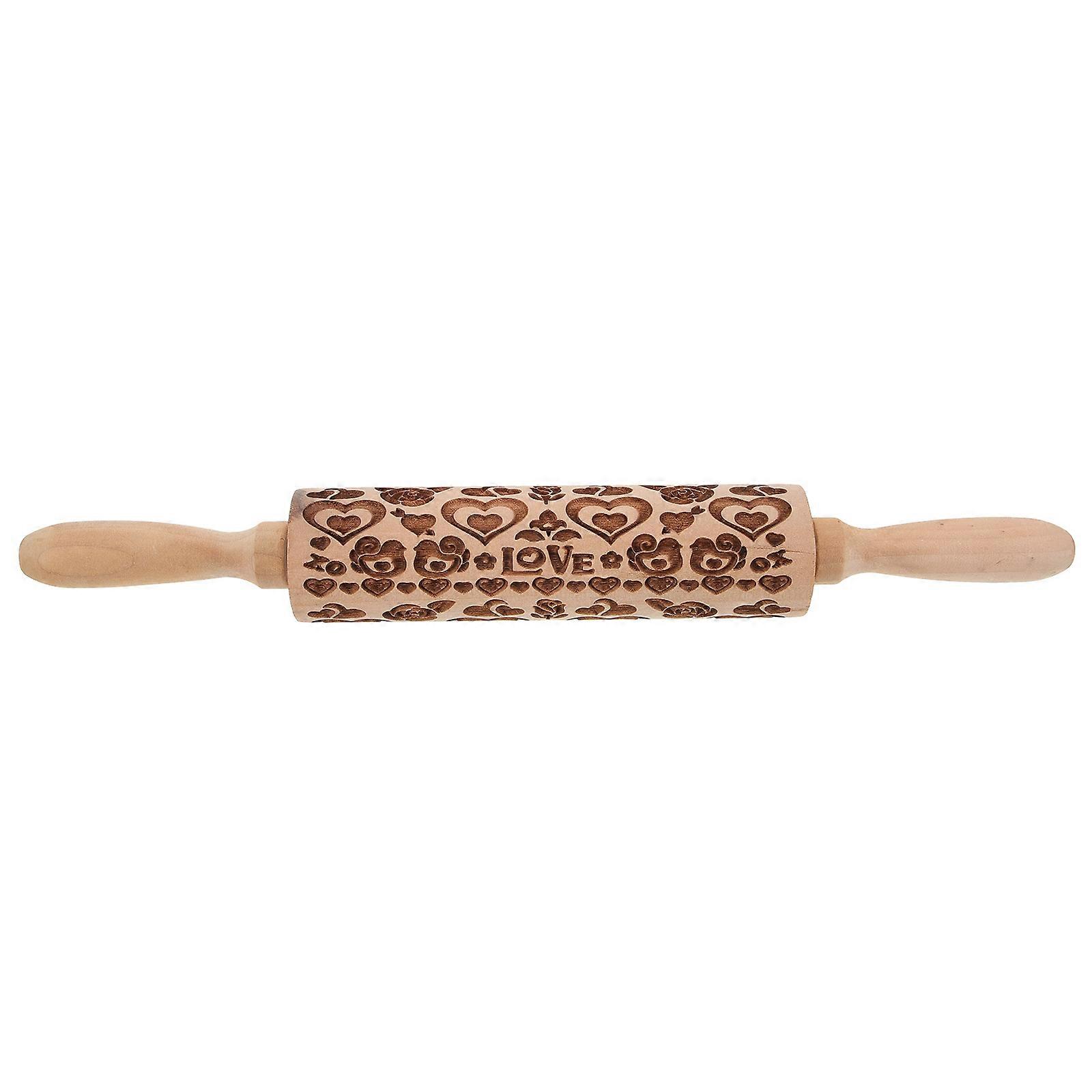 Wood Rolling Pin for Cookie Pastry Pizza and Dumpling Making Creative Baking Tool 1Pcs