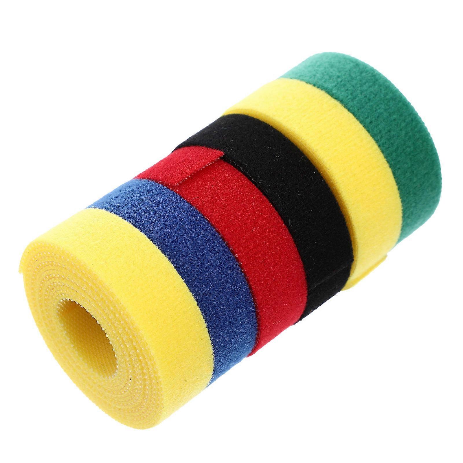 Reusable Cable Straps Hook and Loop Cable Straps for Storage 6 Rolls