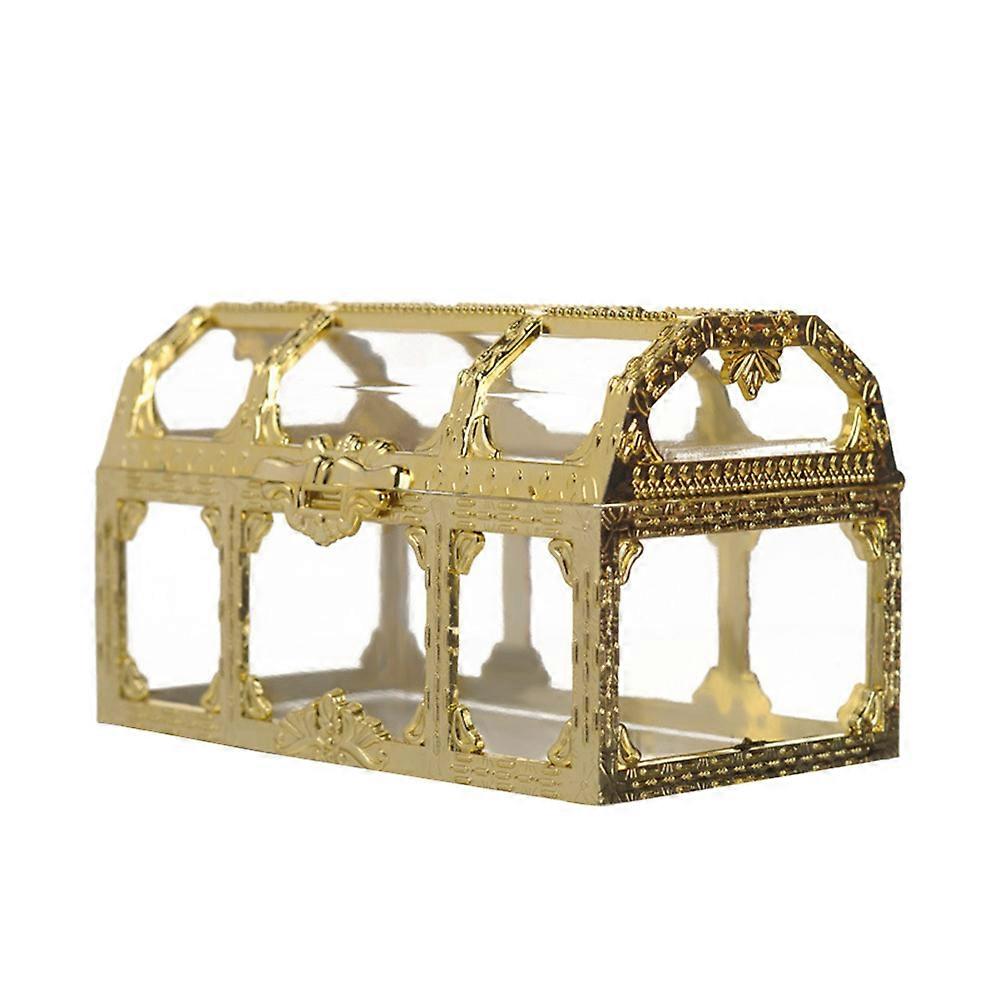 Plastic Candy Box Treasure Chest Shape for Storage Use Gift Container