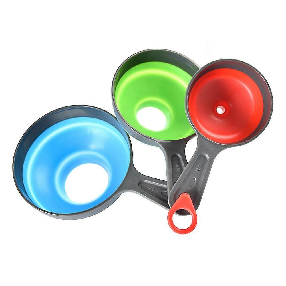 Kitchen Use Folding Plastic Funnels 1Set Jam Funnel Wide Mouth Kitchen Tool