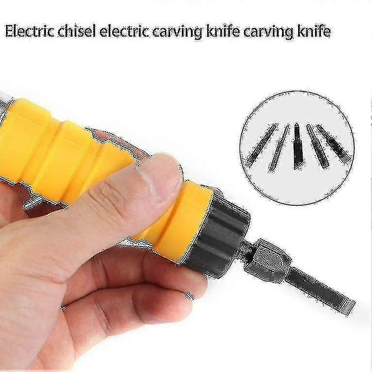 Electric Chisel Carving Tool - Wood Carving Machine with Small Spanner