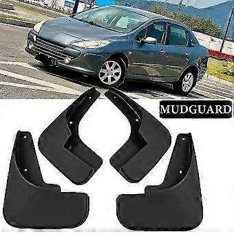 4 stk Ny oppgradering Bil Mud Flaps Splash Guards Mudflaps Skjermer Tilbehør til Peugeot 307 2001-2011