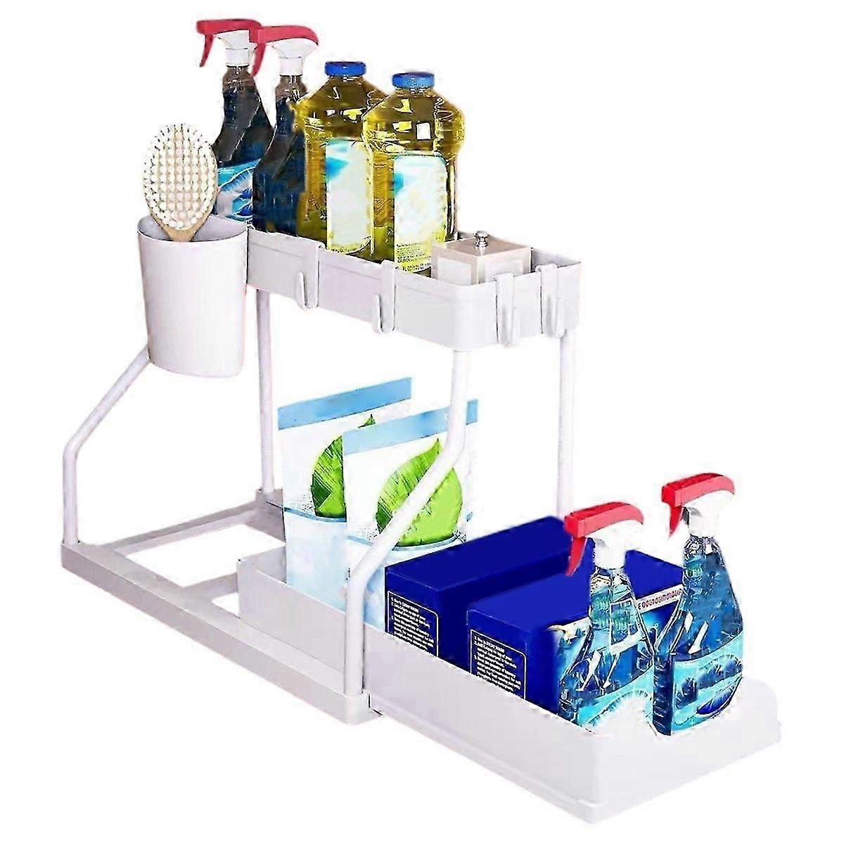 Space Saving 2 Tier Pull Out Storage BoxStorage Box