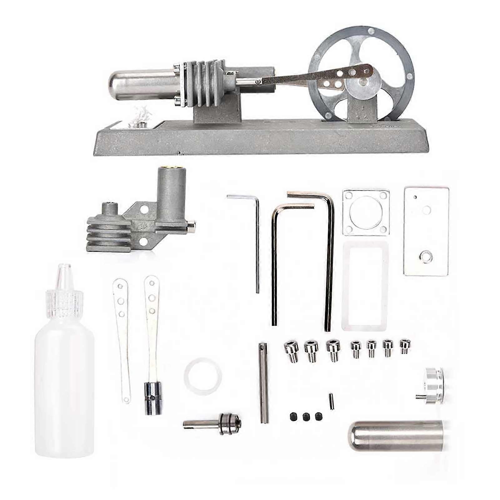 Stirling Engine Model Kit for HandsOn STEM Learning, Durable Steel, DIY Science Project