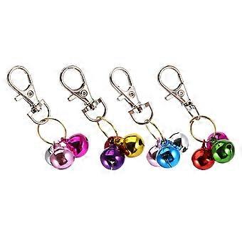 Cat Collar Bells Metal Training Charm Pendants for Pet Use 4Pcs