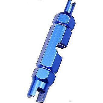 Bicycle Valve Core Remover Tool, Aluminum Alloy Steel Bike Repair Tool For MTB Road Bicycles, Blue