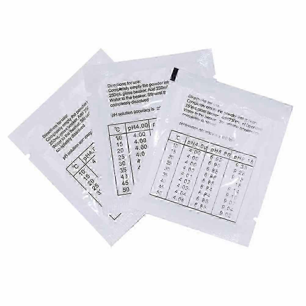 PH Solution Powder Set 3Pcs for Reliable PH Calibration Needs