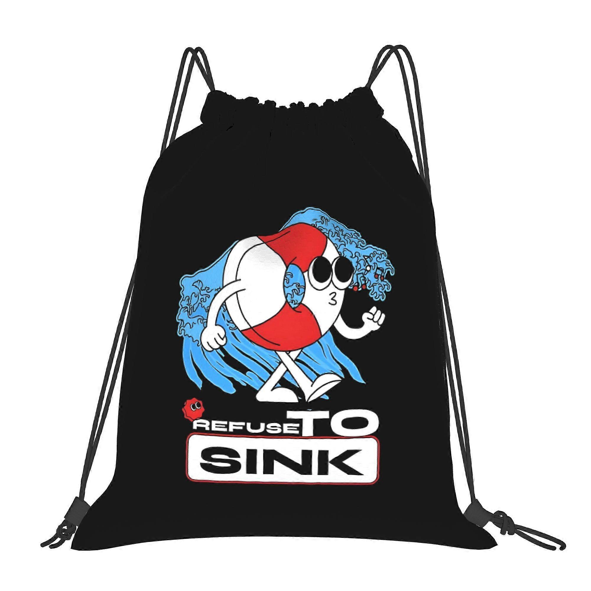 Refuse to Sin I Float Drawstring Bags-Cqazw