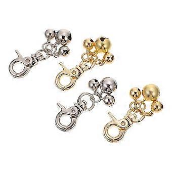 Pet Collar Bell Zinc Alloy for Dog Training 4Pcs Loud Cat Bells Pendant