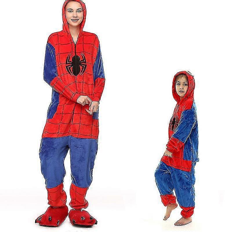 Cosplay Vuxna Spiderman Pyjamas Hemkläder
