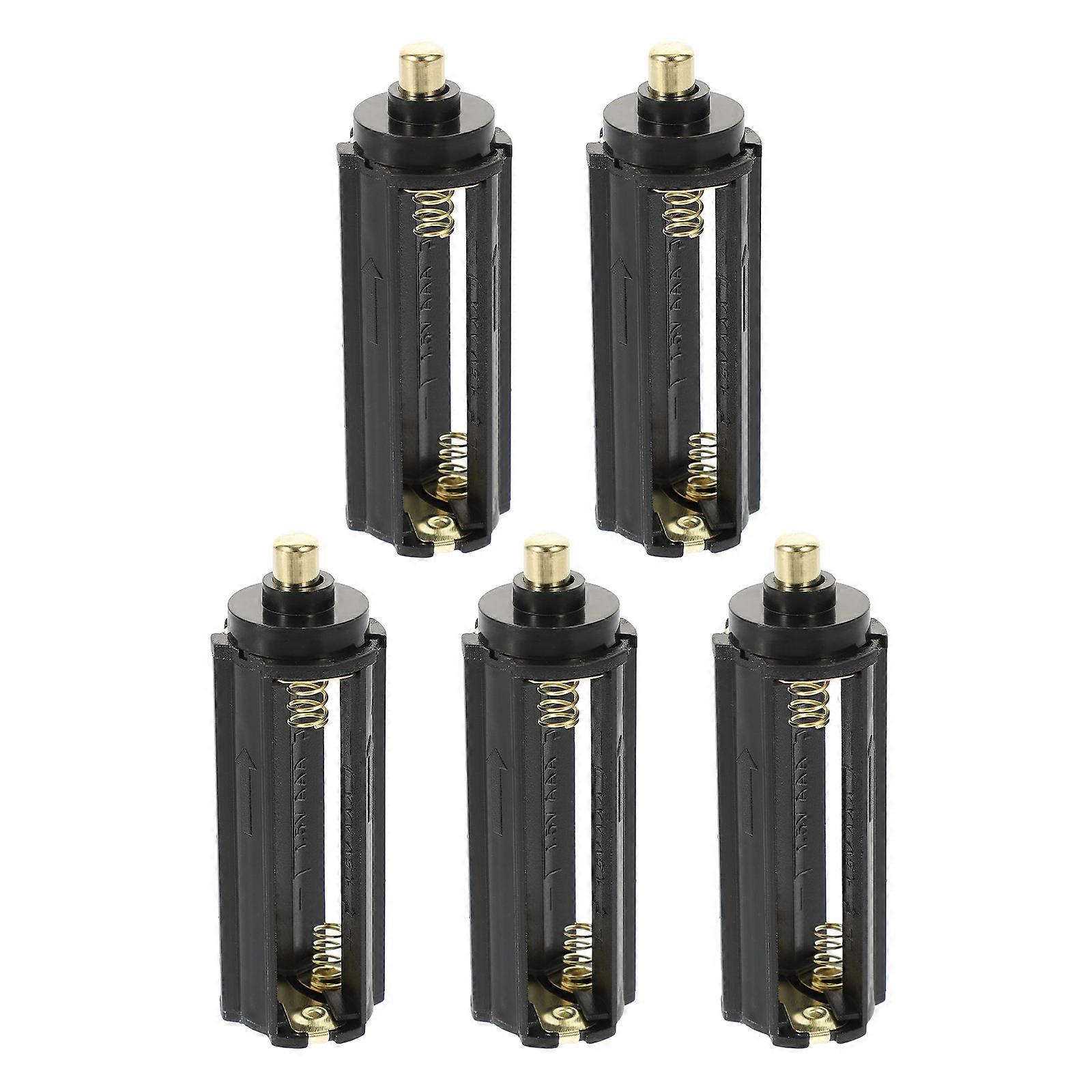5pcs Plastic 3 AAA Battery Holder Case Box for Flashlight