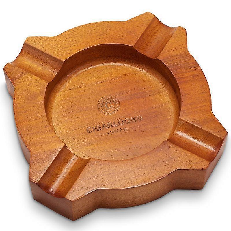 Cigar ashtray walnut solid wood