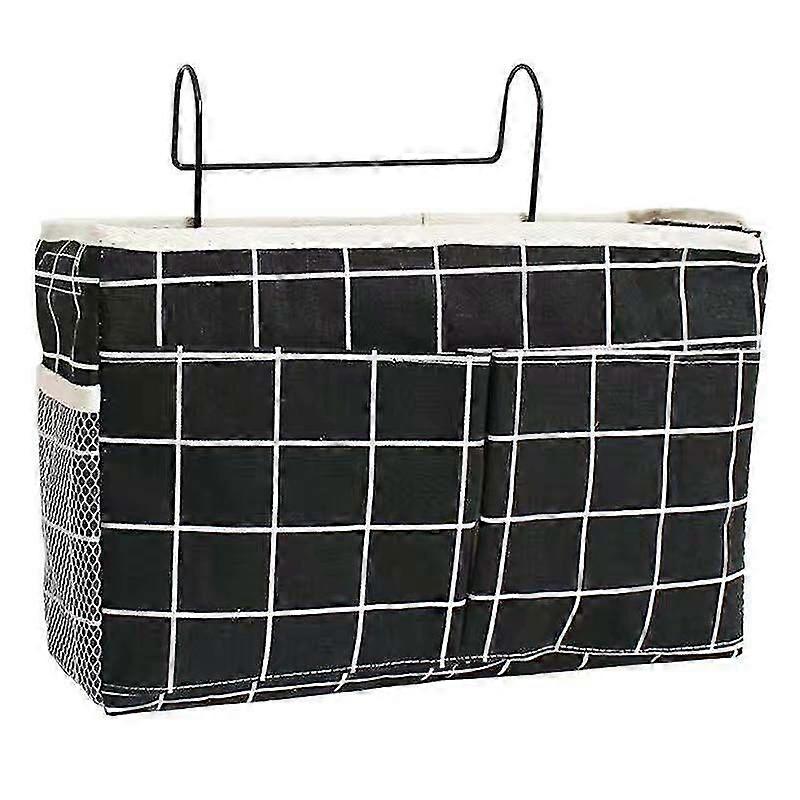 Bedside Storage Bag With Hooks Multi-Function Hanging Organizer Caddy
