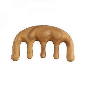 Pretty Comy Wood Comb Massage Natural Wood Wide Tooth Hair Comb Head Scalp Massage No Static Green Sandalo Hair Pick Pettine di legno Type B